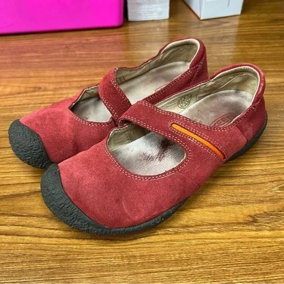 Keen Red Mary Jane Shoes Size 6 - Picture 2 of 10